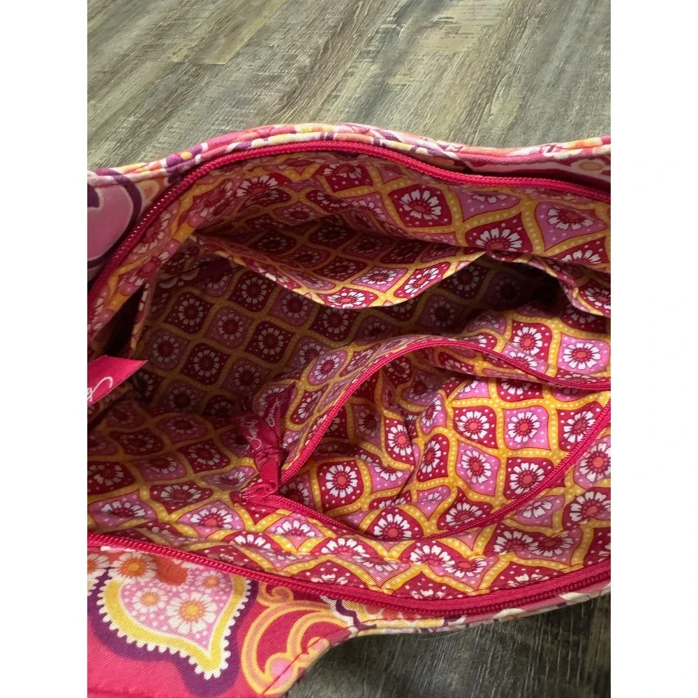 Vera Bradley Raspberry Paisley Little Betsy Tote Shoulder Fizz Gabby Handbag